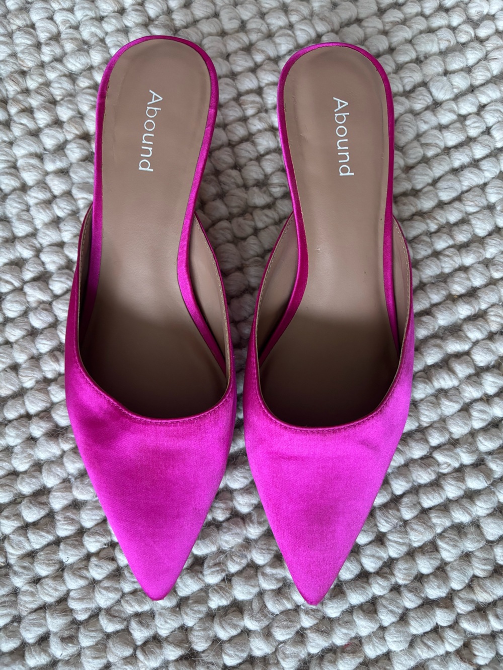 Women's Hot Pink Kitten Heel